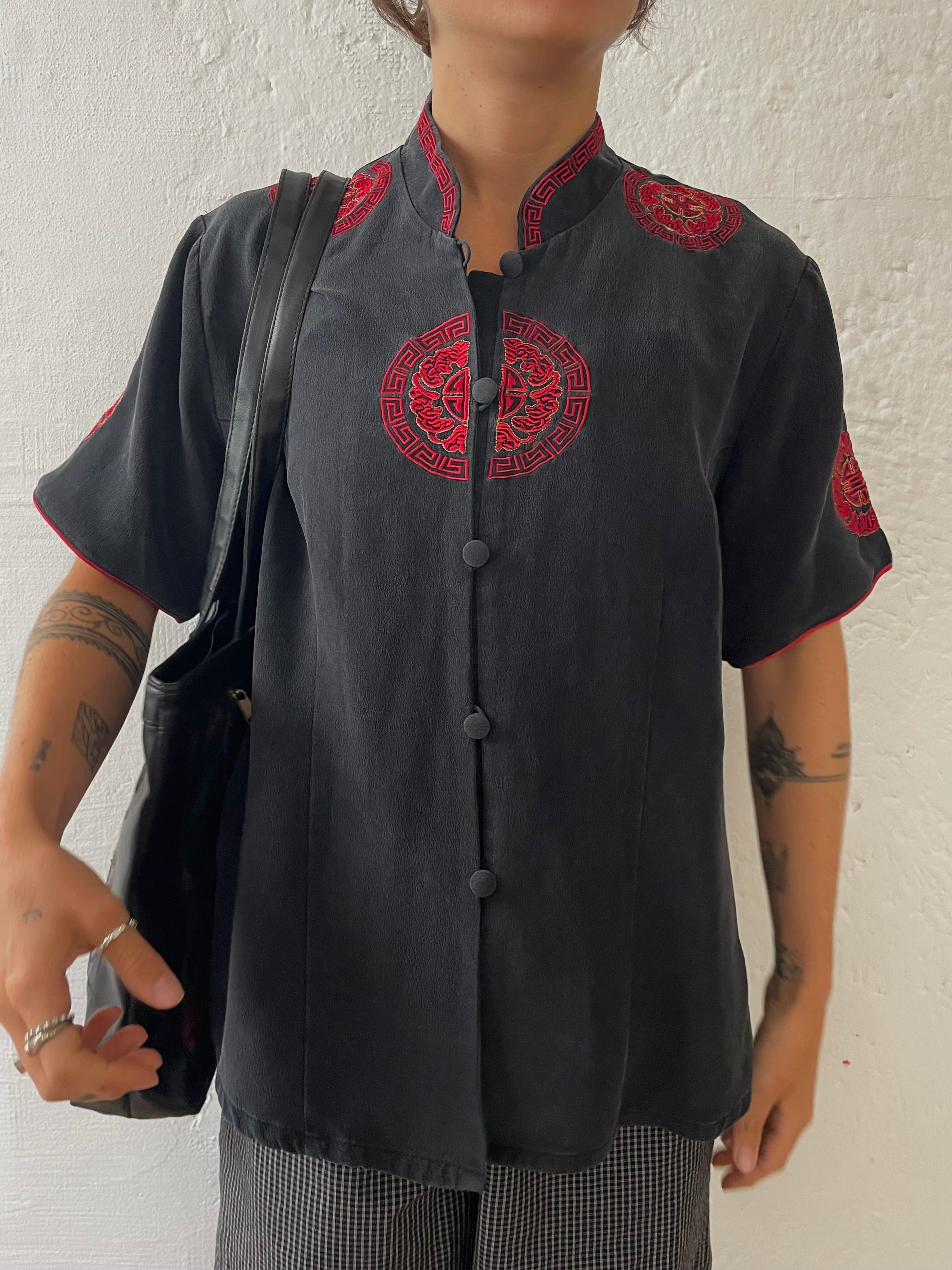 Vintage Sommer Bluse M