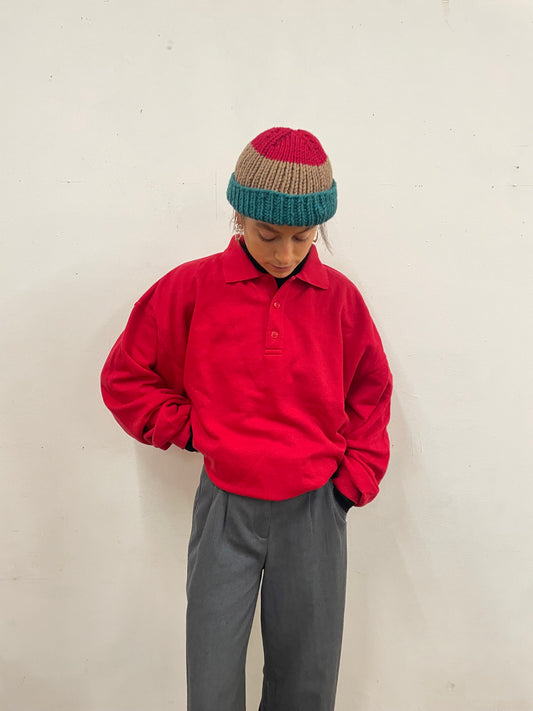 Polo Sweater Red Unisex