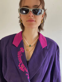 Glasses Plastic Grey Raver Style - One Size