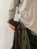 Braune große Crossbodybag