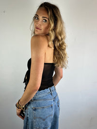 Top Shirt Sheer Top Black– S
