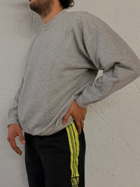 Vintage Grey Sweater Oversized Classic Long Sleeve – L