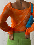Longsleeve Top Orange S/M