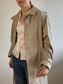 Trench Coat Vintage X Goldix Cream Spring Unisex – M