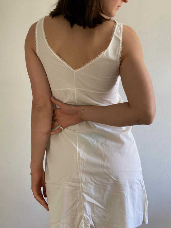 Dress Vintage Sheer Lightweight Summer Elegant Layering Nightdress – M/L