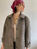 Coat Vintage Y2K Women Lama & Wool Blend – M