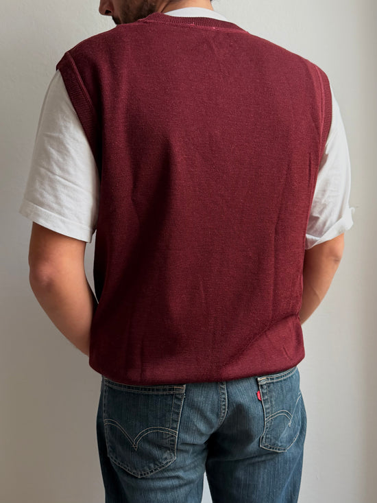 Wool Pullunder Red Unisex - L