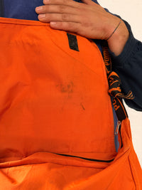 Vintage Puma Shoulder Bag Orange with Front Pattern & Black Details - One Size