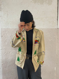 Bestrickte oder Bestickte Vintage Jacke - Kleiderhaufen - Default Title