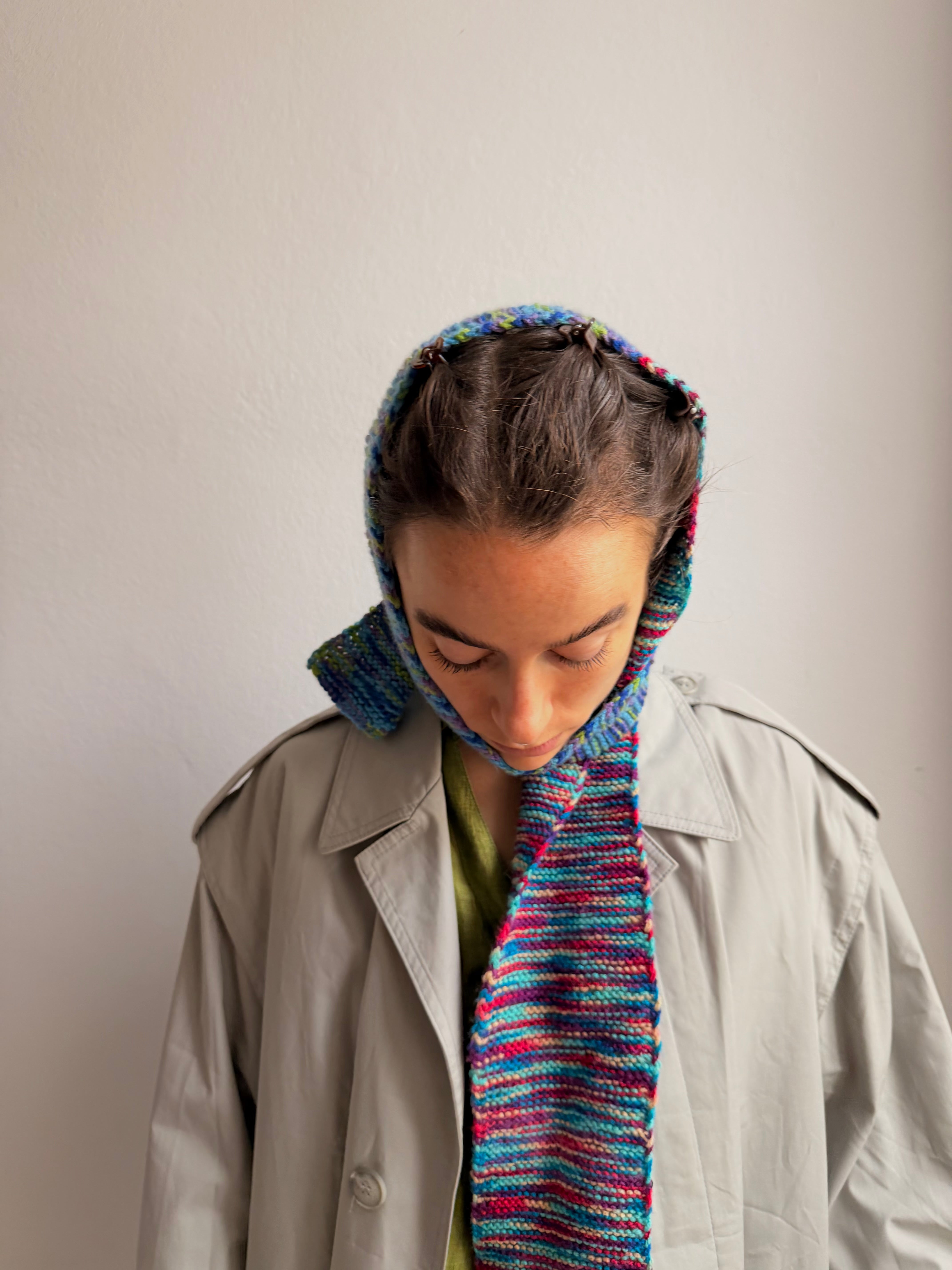 Knitted Scarf Colorful - One Size