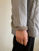 Coat Vintage Y2K Light Spring Anne de Lancay Faux Fur Elegant – M