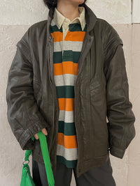 Lederjacke kann als Weste getragen werden - Kleiderhaufen - Default Title