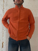 Orange klassische Strickjacke L - Kleiderhaufen - Default Title