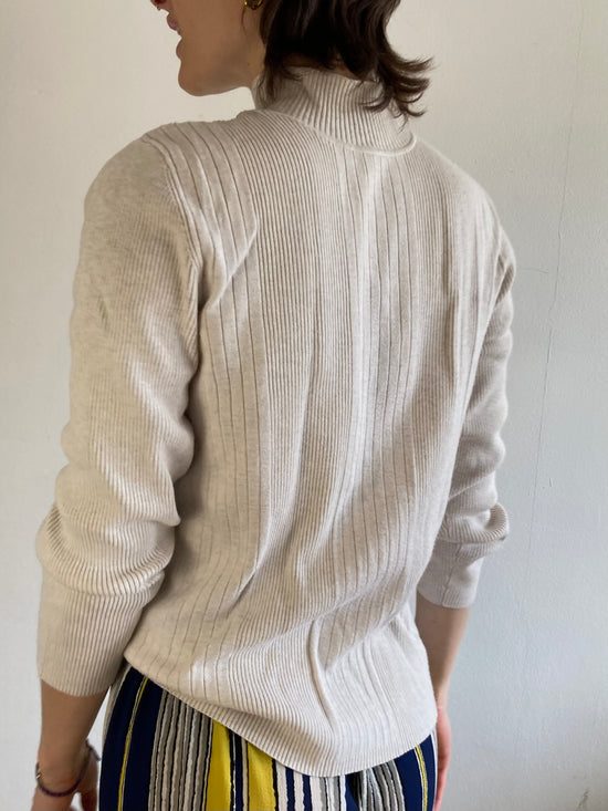 Long Sleeve Shirt Cream Layering Women – M
