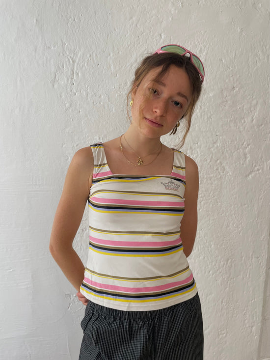 Y2K Top mit Glitzerkrone S