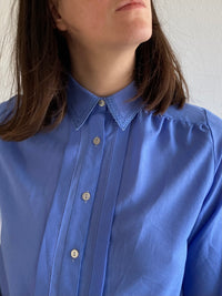 Blouse Vintage Elegant Venere Made in Italy Blue Layering Women – M/L