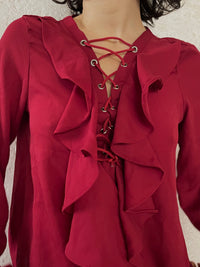 Bluse zum schnüren - Kleiderhaufen - Default Title