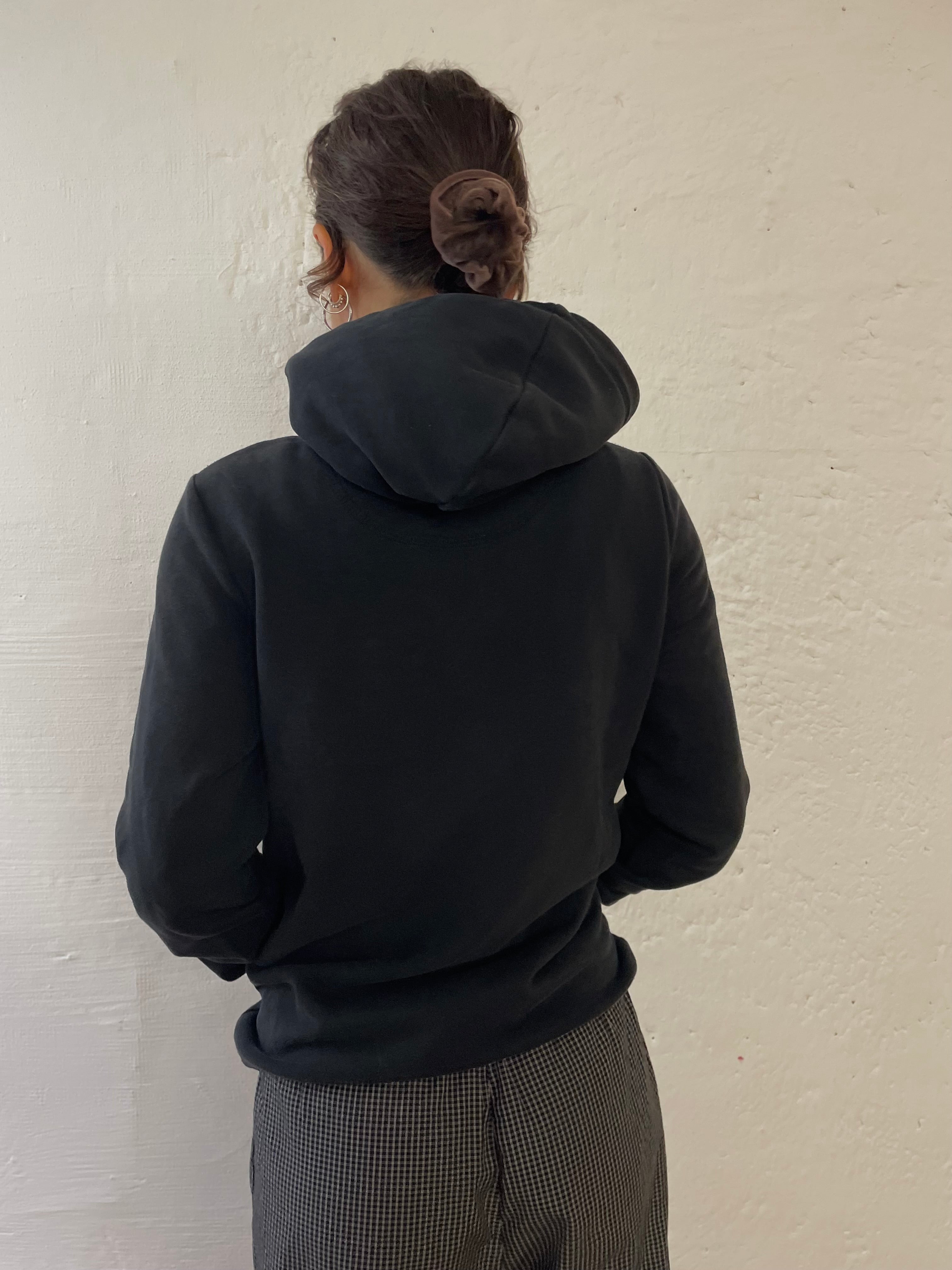 Schwarze Zip- Jacke S