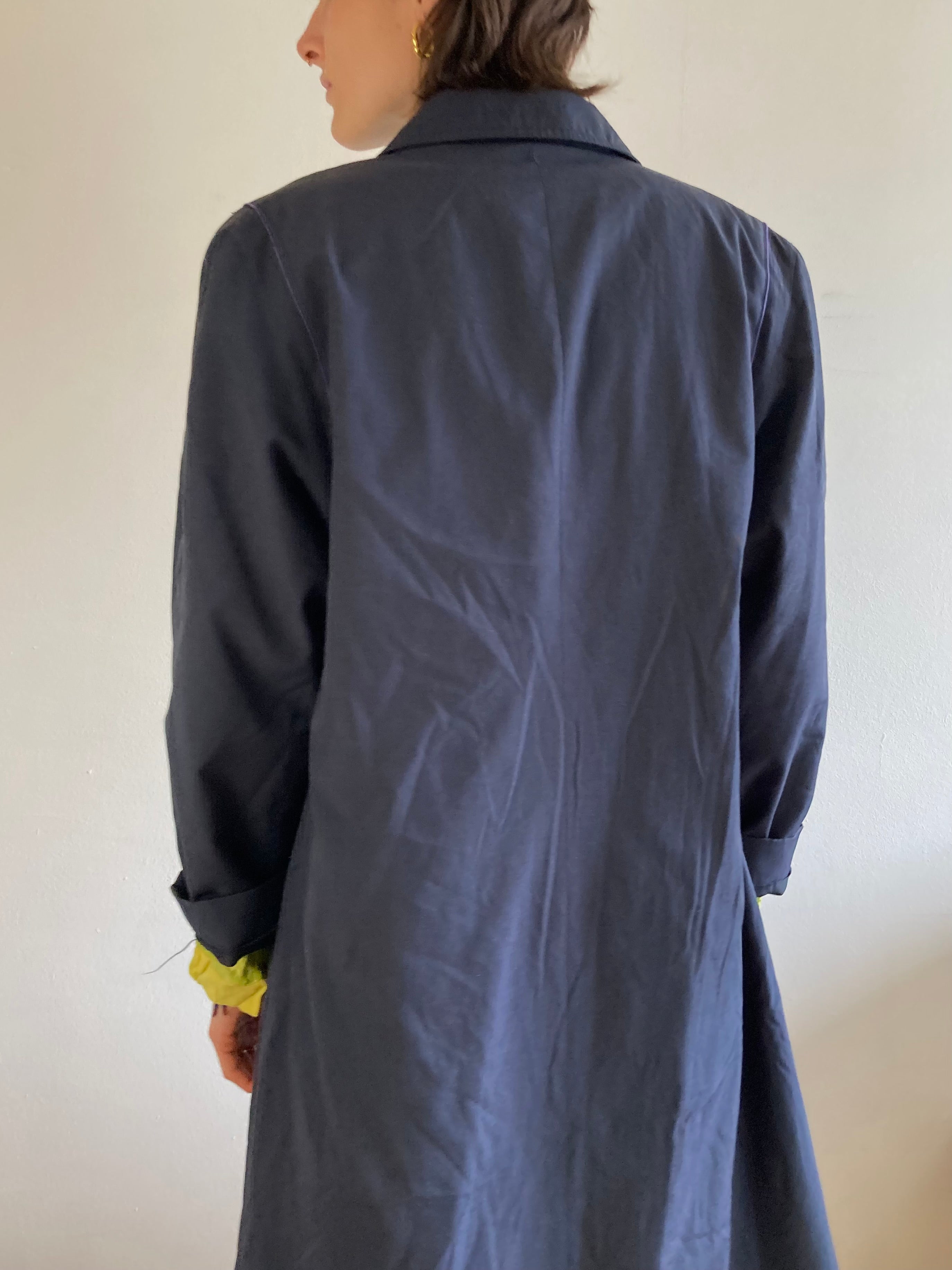 Trenchcoat Vintage Kem Unisex Layering Unisex Coat – L
