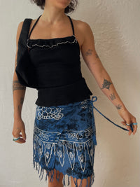 Schwarze Neckholder Top S - Kleiderhaufen - Default Title