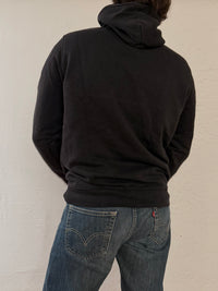 Hoodie Wurst Black Slim Fit Cotton Blend with Front Logo Unisex – L