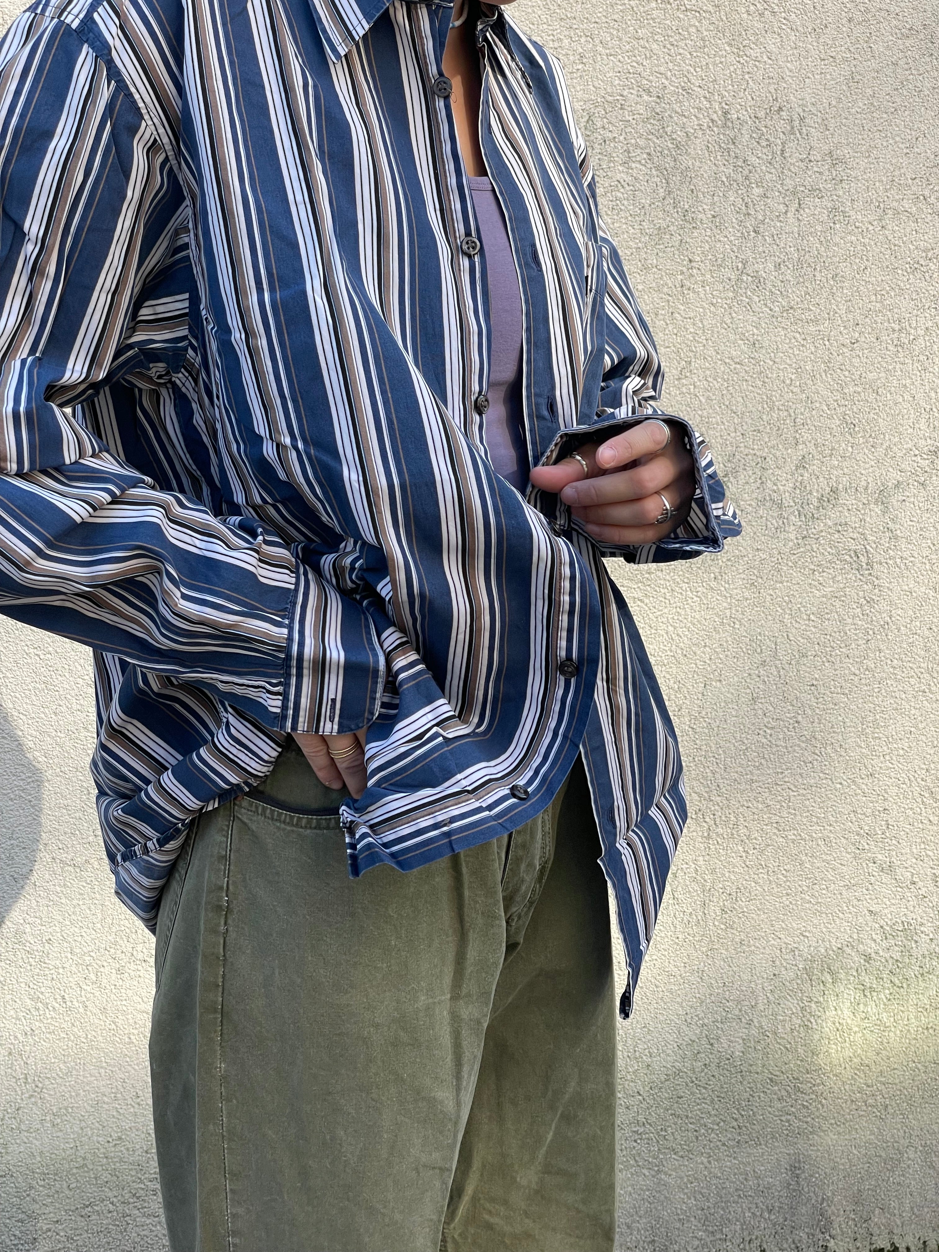 Striped Longsleeve Shirt - Kleiderhaufen - Default Title