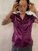 Violette Y2K Bluse - Kleiderhaufen - Default Title