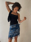 Schwarze Neckholder Top S - Kleiderhaufen - Default Title