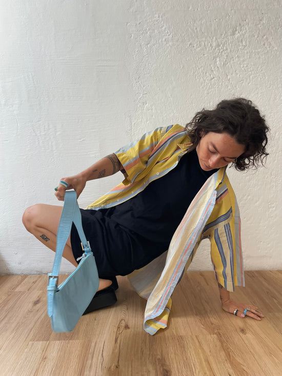 Gelbes Kurzarmhemd M/L