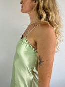 Dress Vintage Darjeeling Layering Summer Strappy Green Yellow – S