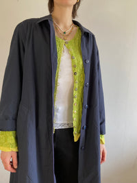 Trenchcoat Vintage Kem Unisex Layering Unisex Coat – L