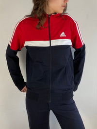 Track Jacket Vintage Adidas Sport Unisex Spring Zip Jacket Retro – M