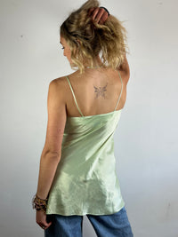 Dress Vintage Darjeeling Layering Summer Strappy Green Yellow – S