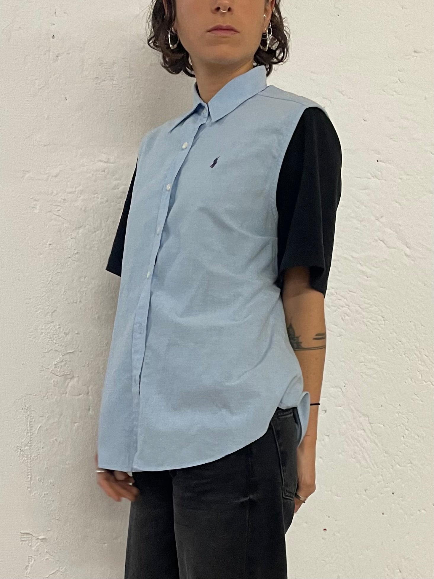 Ralph Loreen Oversized Sleeveless Polo Vest – Size M