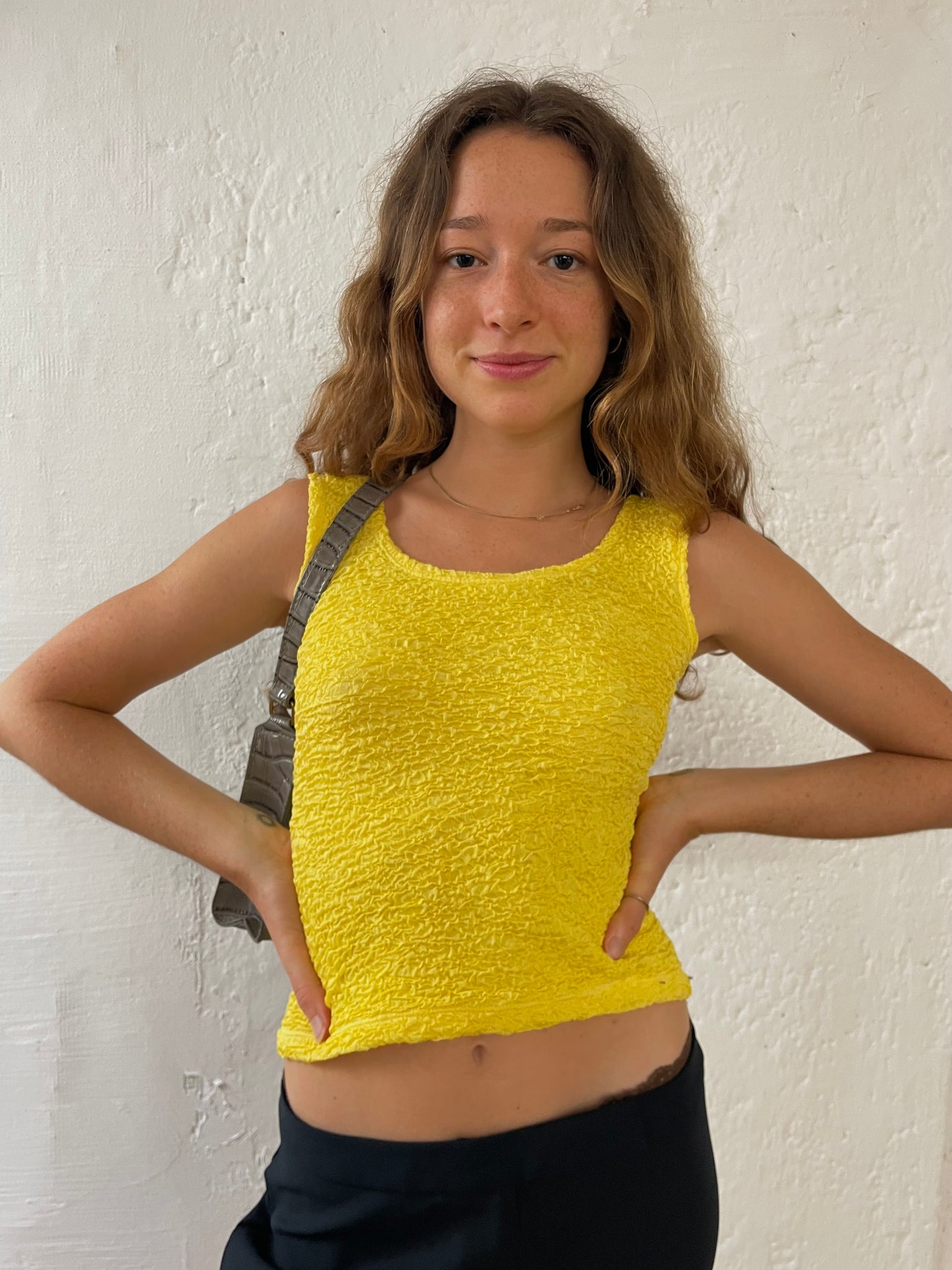 Gelbes Tanktop S