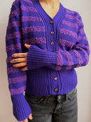 Vintage Cardigan Purple - M