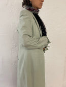 Trench Coat Green Long Mint – Women’s Size M