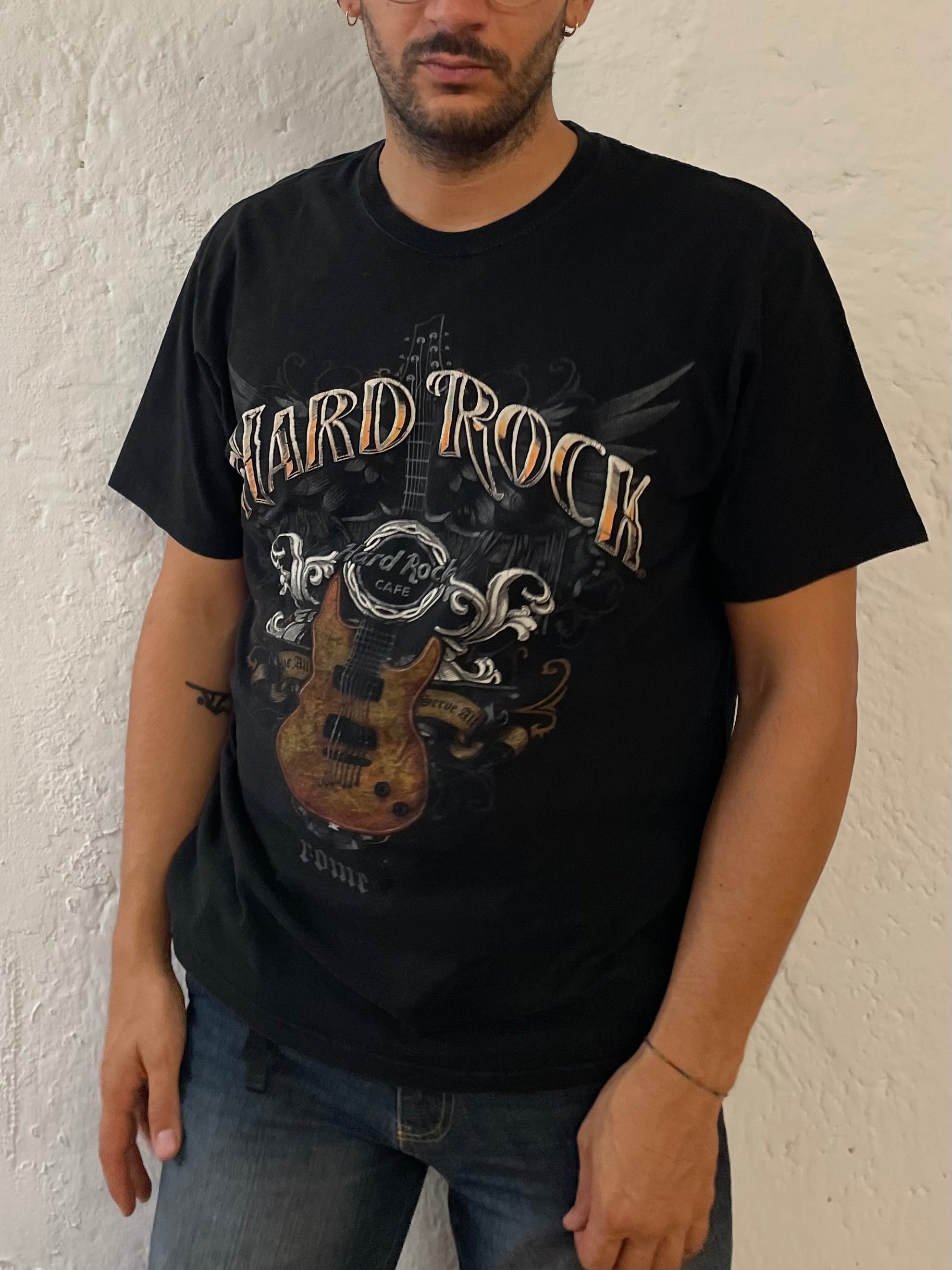 Hard Rock Tshirt Schwarz Rome L