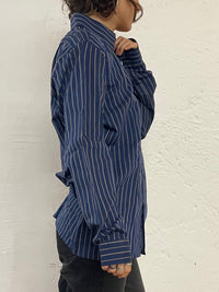 Davila Long Sleeve Shirt Blue Unisex – M