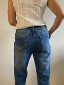 Jeans Vintage Blue Cotton John F. Gee Unisex – M