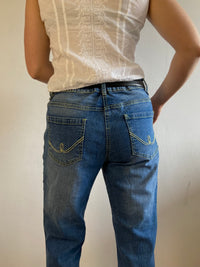 Jeans Vintage Blue Cotton John F. Gee Unisex – M
