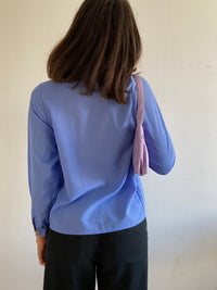 Blouse Vintage Elegant Venere Made in Italy Blue Layering Women – M/L