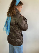 Puffer Jacket Vintage Brown Bronze Warm Geox Unisex – M