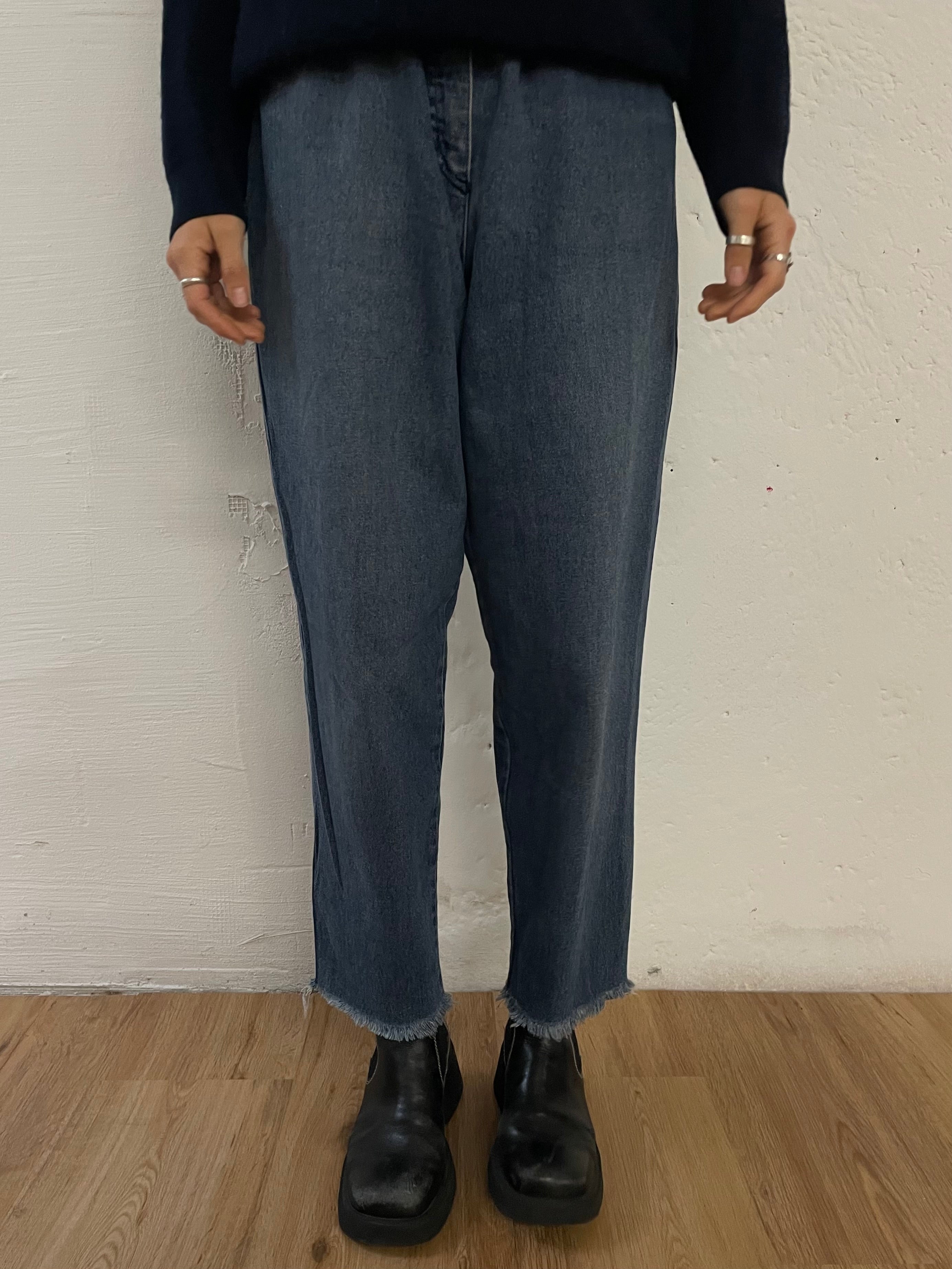 Happy Heidemann Jeans with Patch 100% Cotton Blue – D40