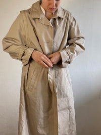 Trench Coat Vintage X Goldix Cream Spring Unisex – M