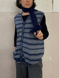 Italian Blue Vest Unisex - Kleiderhaufen - Default Title