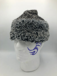 Warm faux fur winter hat with a hole on Top for Air - Kleiderhaufen - Default Title