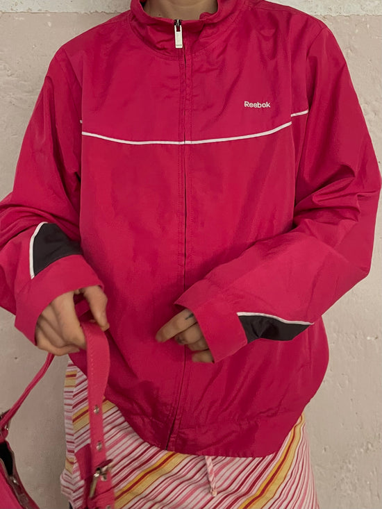 Reebok Windbreaker Red Slim Fit Long Sleeve – M/L