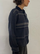 Rodes Polo Wool Sweater Unisex Blue – M