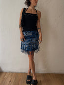 Schwarze Neckholder Top S - Kleiderhaufen - Default Title